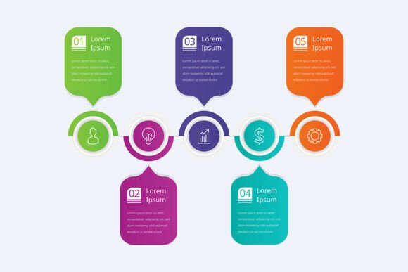 Modern 5-Step Business Infographic