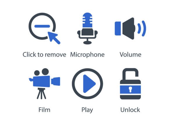 Social Messaging Productivity Icon Set 3