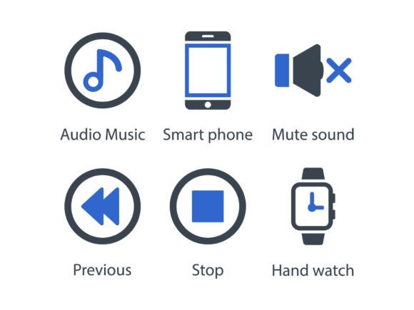 Social Messaging Productivity Icon Set 4