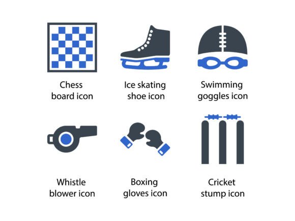 Sports Icon Set 5: Precision-Crafted Glyph Icons for Real-World Design Needs