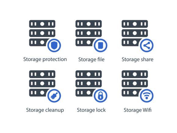 Stroage Icon Set 2: Clean, Versatile Glyph Icons