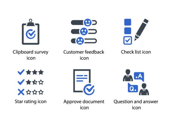 Survey Rating Icon Set 5: Precision, Clarity, and Trust in Visual Communication