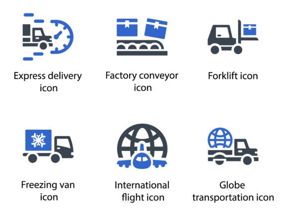 Transport and Logistics Icon Set 3: Precision Visual Language for Modern Movement Systems