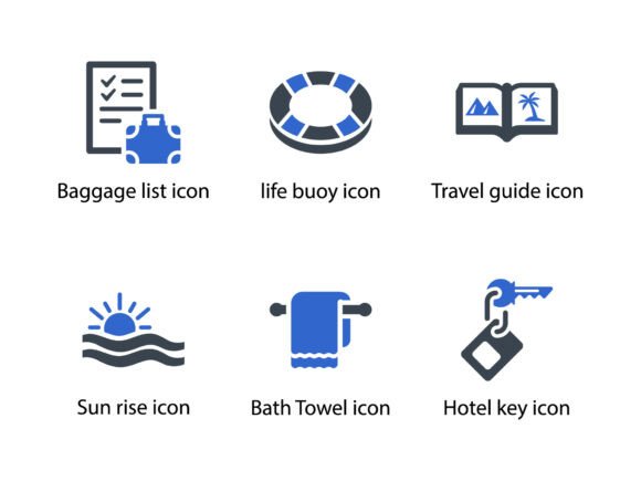 Travel Vacation Icon Set 10: Clean, Versatile & Ready