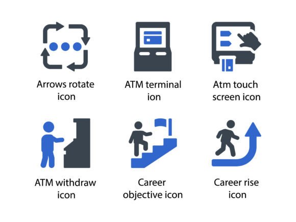 Untact Economy Icon Set 1: Practical Icons for Today’s Contactless World