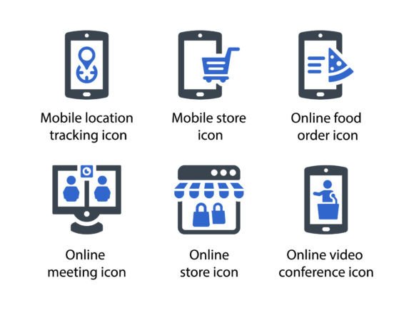 Untact Economy Icon Set 6