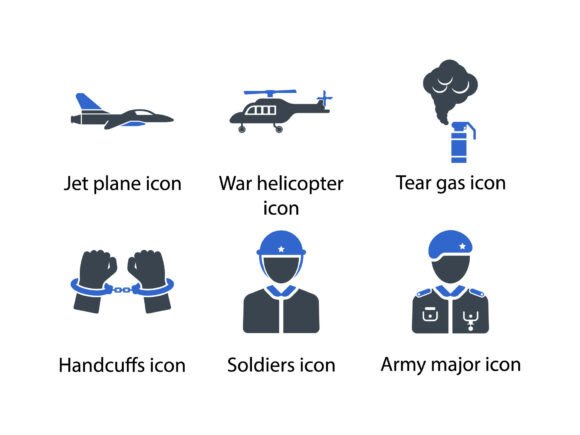War Icon Set 4: Precision Glyph Icons for Serious Design