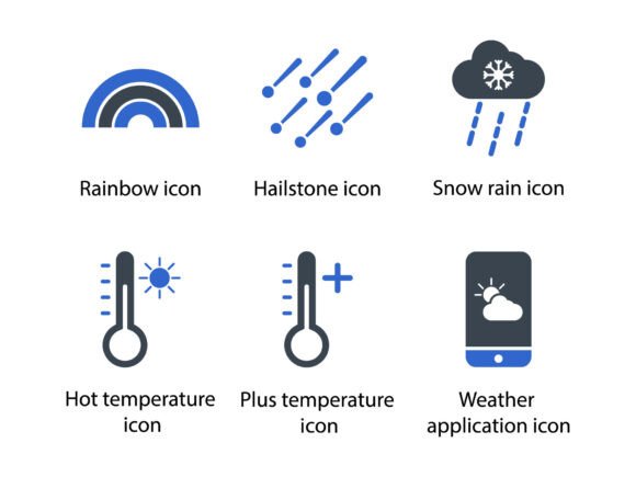Weather Icon Set 7: Precision & Versatility in Every Glyph