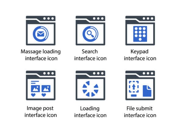 Website Interface Icon Set 7